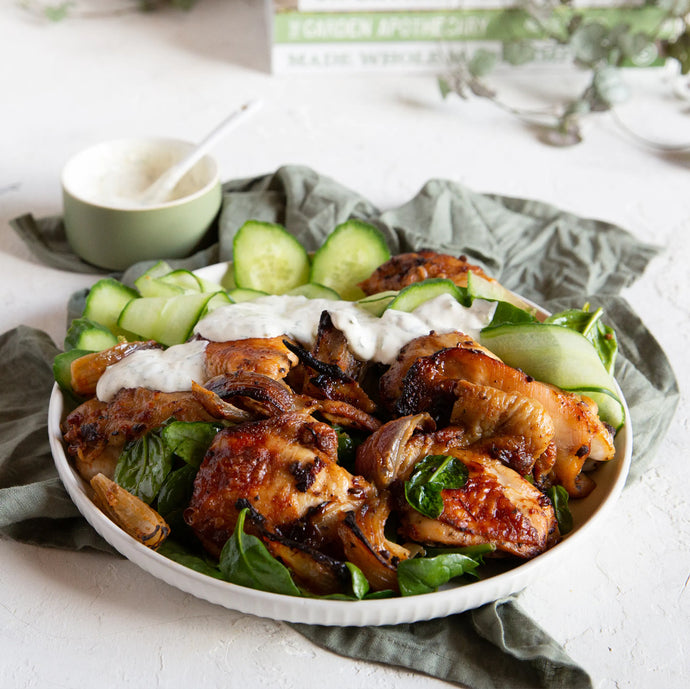 Low-carb Harissa Chicken with Lime Sauce